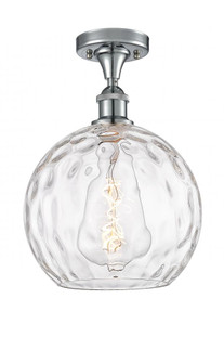 Athens Water Glass - 1 Light - 10 inch - Polished Chrome - Semi-Flush Mount (3442|516-1C-PC-G1215-10)