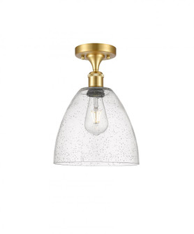 Bristol - 1 Light - 9 inch - Satin Gold - Semi-Flush Mount (3442|516-1C-SG-GBD-94)