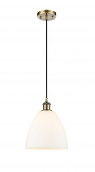 Bristol - 1 Light - 9 inch - Antique Brass - Cord hung - Mini Pendant (3442|516-1P-AB-GBD-91-LED)