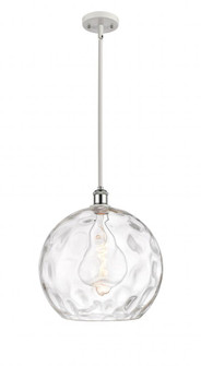 Athens Water Glass - 1 Light - 13 inch - White Polished Chrome - Pendant (3442|516-1S-WPC-G1215-14)