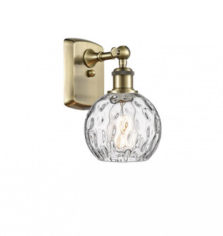 Athens Water Glass - 1 Light - 6 inch - Antique Brass - Sconce (3442|516-1W-AB-G1215-6)