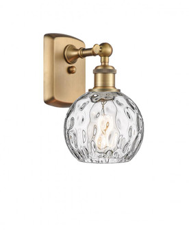 Athens Water Glass - 1 Light - 6 inch - Brushed Brass - Sconce (3442|516-1W-BB-G1215-6)