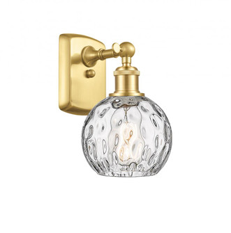 Athens Water Glass - 1 Light - 6 inch - Satin Gold - Sconce (3442|516-1W-SG-G1215-6)