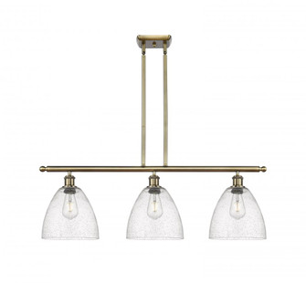 Bristol - 3 Light - 36 inch - Antique Brass - Cord hung - Island Light (3442|516-3I-AB-GBD-94)