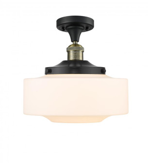 Bridgeton - 1 Light - 12 inch - Black Antique Brass - Semi-Flush Mount (3442|517-1CH-BAB-G691-12)