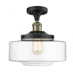 Bridgeton - 1 Light - 12 inch - Black Antique Brass - Semi-Flush Mount (3442|517-1CH-BAB-G692-12-LED)