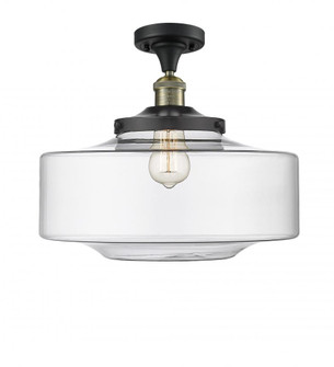 Bridgeton - 1 Light - 16 inch - Black Antique Brass - Semi-Flush Mount (3442|517-1CH-BAB-G692-16-LED)