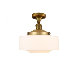 Bridgeton - 1 Light - 12 inch - Brushed Brass - Semi-Flush Mount (3442|517-1CH-BB-G691-12-LED)