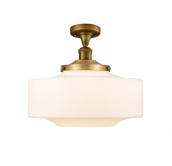 Bridgeton - 1 Light - 16 inch - Brushed Brass - Semi-Flush Mount (3442|517-1CH-BB-G691-16-LED)