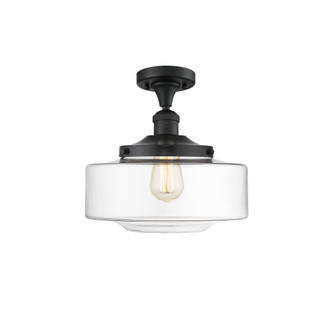 Bridgeton - 1 Light - 12 inch - Matte Black - Semi-Flush Mount (3442|517-1CH-BK-G692-12-LED)