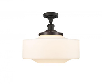 Bridgeton - 1 Light - 16 inch - Oil Rubbed Bronze - Semi-Flush Mount (3442|517-1CH-OB-G691-16-LED)