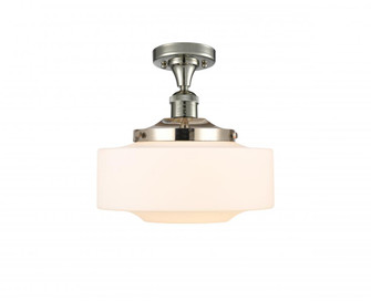 Bridgeton - 1 Light - 12 inch - Polished Nickel - Semi-Flush Mount (3442|517-1CH-PN-G691-12-LED)