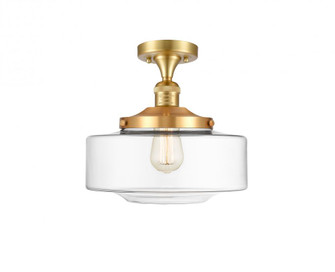 Bridgeton - 1 Light - 12 inch - Satin Gold - Semi-Flush Mount (3442|517-1CH-SG-G692-12-LED)