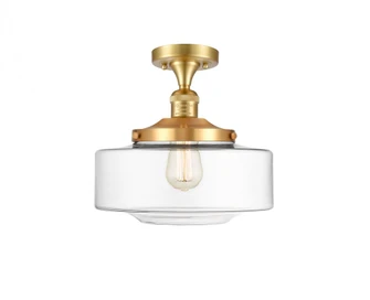 Bridgeton - 1 Light - 12 inch - Satin Gold - Semi-Flush Mount (3442|517-1CH-SG-G692-12)