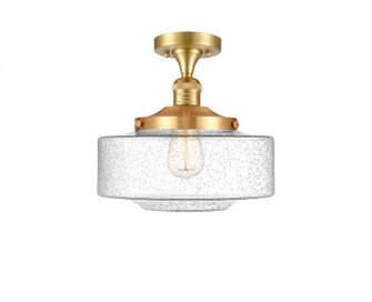 Bridgeton - 1 Light - 12 inch - Satin Gold - Semi-Flush Mount (3442|517-1CH-SG-G694-12-LED)