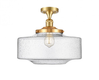Bridgeton - 1 Light - 16 inch - Satin Gold - Semi-Flush Mount (3442|517-1CH-SG-G694-16-LED)
