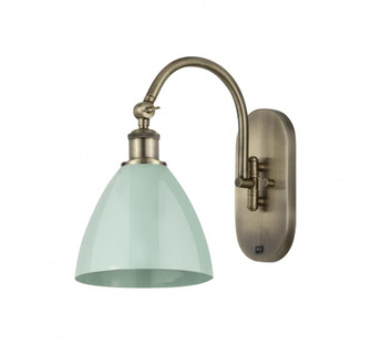 Plymouth - 1 Light - 8 inch - Antique Brass - Adjustable Swing Arm (3442|518-1W-AB-MBD-75-SF)