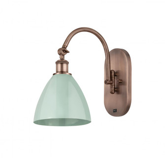 Plymouth - 1 Light - 8 inch - Antique Copper - Adjustable Swing Arm (3442|518-1W-AC-MBD-75-SF)