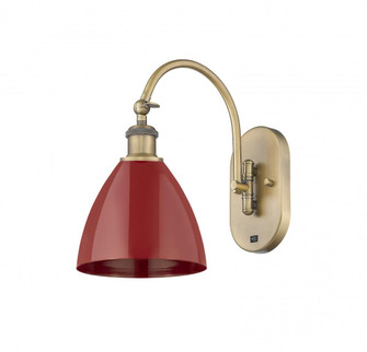 Plymouth - 1 Light - 8 inch - Brushed Brass - Adjustable Swing Arm (3442|518-1W-BB-MBD-75-RD-LED)