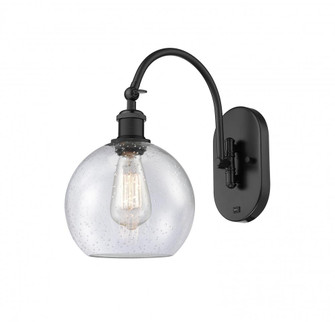 Athens - 1 Light - 8 inch - Matte Black - Adjustable Swing Arm (3442|518-1W-BK-G124-8)