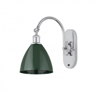 Plymouth - 1 Light - 8 inch - Polished Chrome - Adjustable Swing Arm (3442|518-1W-PC-MBD-75-GR)