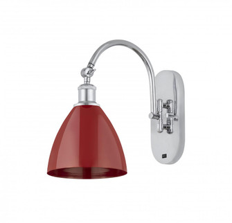 Plymouth - 1 Light - 8 inch - Polished Chrome - Adjustable Swing Arm (3442|518-1W-PC-MBD-75-RD)