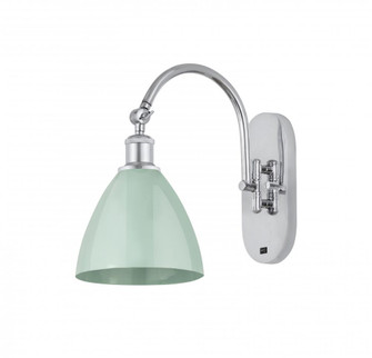 Plymouth - 1 Light - 8 inch - Polished Chrome - Adjustable Swing Arm (3442|518-1W-PC-MBD-75-SF)