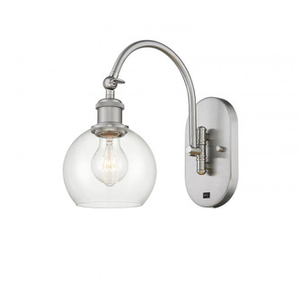 Athens - 1 Light - 6 inch - Brushed Satin Nickel - Adjustable Swing Arm (3442|518-1W-SN-G122-6)