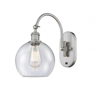 Athens - 1 Light - 8 inch - Brushed Satin Nickel - Adjustable Swing Arm (3442|518-1W-SN-G124-8-LED)