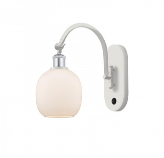 Belfast - 1 Light - 6 inch - White Polished Chrome - Adjustable Swing Arm (3442|518-1W-WPC-G101)