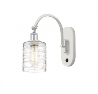 Cobbleskill - 1 Light - 5 inch - White Polished Chrome - Adjustable Swing Arm (3442|518-1W-WPC-G1113-LED)