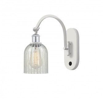 Caledonia - 1 Light - 5 inch - White Polished Chrome - Adjustable Swing Arm (3442|518-1W-WPC-G2511-LED)