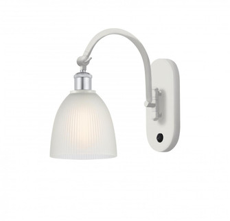 Castile - 1 Light - 6 inch - White Polished Chrome - Adjustable Swing Arm (3442|518-1W-WPC-G381)