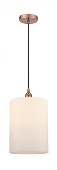 Cobbleskill - 1 Light - 9 inch - Antique Copper - Cord hung - Mini Pendant (3442|616-1P-AC-G111-L)
