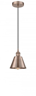 Smithfield - 1 Light - 7 inch - Antique Copper - Cord hung - Mini Pendant (3442|616-1P-AC-M8)