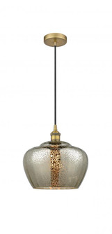 Fenton - 1 Light - 11 inch - Brushed Brass - Cord hung - Mini Pendant (3442|616-1P-BB-G96-L)