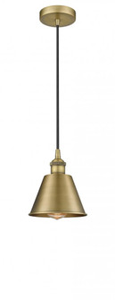 Smithfield - 1 Light - 7 inch - Brushed Brass - Cord hung - Mini Pendant (3442|616-1P-BB-M8)