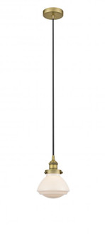 Olean - 1 Light - 7 inch - Brushed Brass - Cord hung - Mini Pendant (3442|616-1PH-BB-G321)