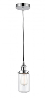 Dover - 1 Light - 5 inch - Polished Chrome - Cord hung - Mini Pendant (3442|616-1PH-PC-G312)