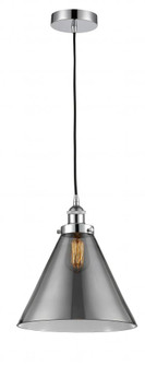 Cone - 1 Light - 12 inch - Polished Chrome - Cord hung - Mini Pendant (3442|616-1PH-PC-G43-L)