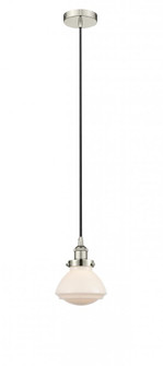 Olean - 1 Light - 7 inch - Polished Nickel - Cord hung - Mini Pendant (3442|616-1PH-PN-G321-LED)