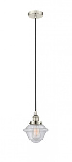 Oxford - 1 Light - 7 inch - Polished Nickel - Cord hung - Mini Pendant (3442|616-1PH-PN-G534)