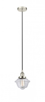 Oxford - 1 Light - 7 inch - Polished Nickel - Cord hung - Mini Pendant (3442|616-1PH-PN-G532-LED)