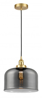 Bell - 1 Light - 12 inch - Satin Gold - Cord hung - Mini Pendant (3442|616-1PH-SG-G73-L-LED)