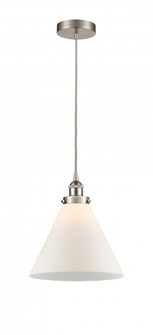 Cone - 1 Light - 12 inch - Brushed Satin Nickel - Cord hung - Mini Pendant (3442|616-1PH-SN-G41-L)