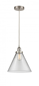 Cone - 1 Light - 12 inch - Brushed Satin Nickel - Cord hung - Mini Pendant (3442|616-1PH-SN-G42-L)