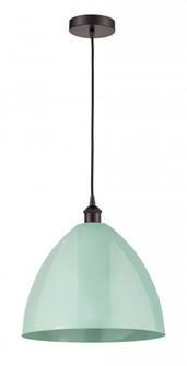 Plymouth - 1 Light - 16 inch - Oil Rubbed Bronze - Cord hung - Mini Pendant (3442|616-1P-OB-MBD-16-SF)
