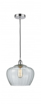 Fenton - 1 Light - 11 inch - Polished Chrome - Cord hung - Mini Pendant (3442|616-1P-PC-G92-L)