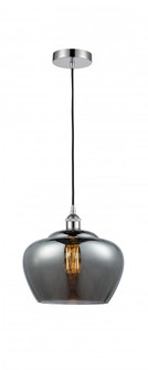 Fenton - 1 Light - 11 inch - Polished Chrome - Cord hung - Mini Pendant (3442|616-1P-PC-G93-L-LED)
