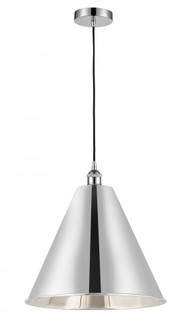 Berkshire - 1 Light - 16 inch - Polished Chrome - Cord hung - Mini Pendant (3442|616-1P-PC-MBC-16-PC-LED)